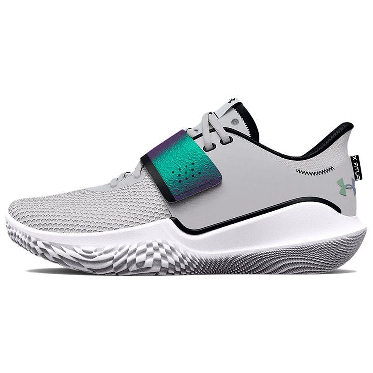 Under Armour Flow FUTR X Halo Grey Green White Purple Unisex 3025076-100 41