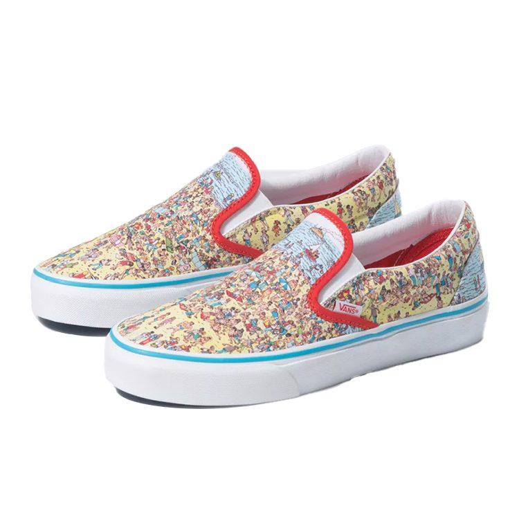 Vans Klassischer Slip-On Wheres Waldo Strand Kinder VN0A4BUT3WO