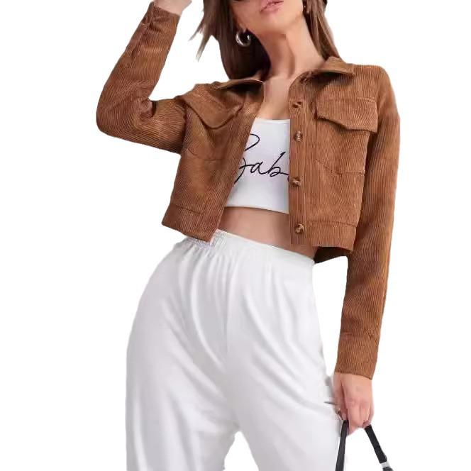 2024 Women's Casual Trendy Autumn/Winter Retro Fashion Cardigan Coat