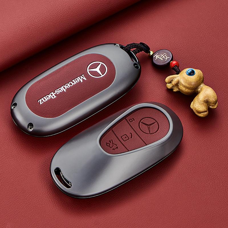 Key Fob Cover for Mercedes Benz EQS450 2024, Key Fob Case for Benz EQE350 S580 C300 C-ClassSmart key accessories ZK9