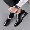 Nové pánské zvýšené 6cm kožené boty Pánské kožené obchodní boty Dojíždění Tříkloubové společenské šaty Pánské kožené boty Pracovní obuv