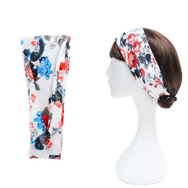 Comfortable Women's Wide Elastic Stretchy Headband For Fitness Running And Sports