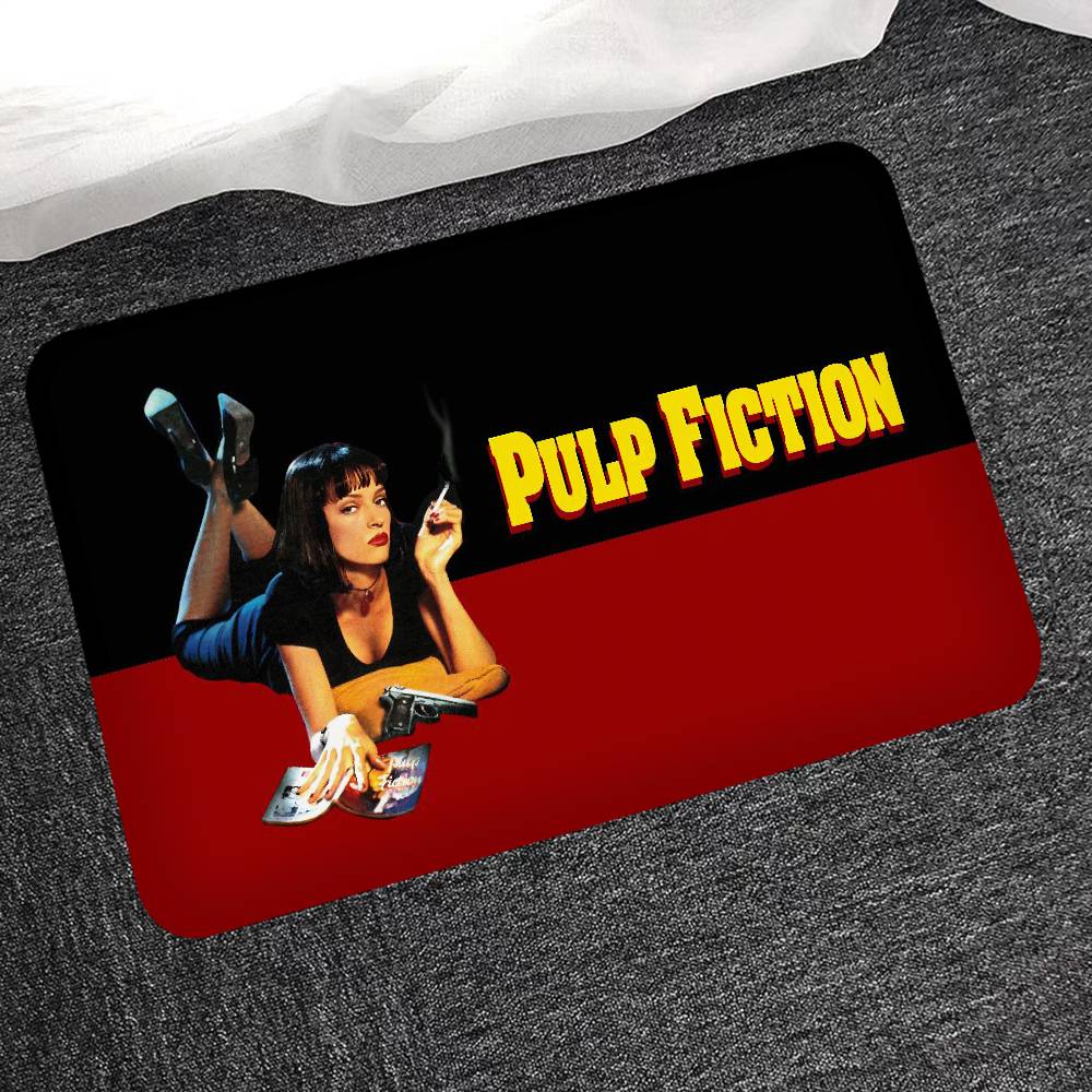Humorous Pulp Fiction Room Mats Anti-slip Absorbent Long Strip Cushion Bedroom Mat Household Carpets