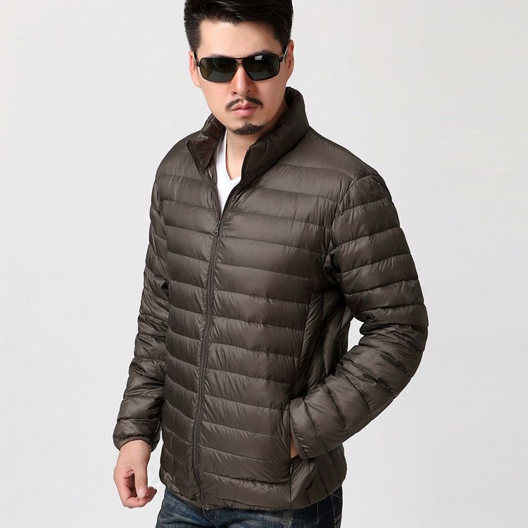 Silná teplá zimní pánská bavlněná bunda pro volný čas Slim Fit Parka Coat