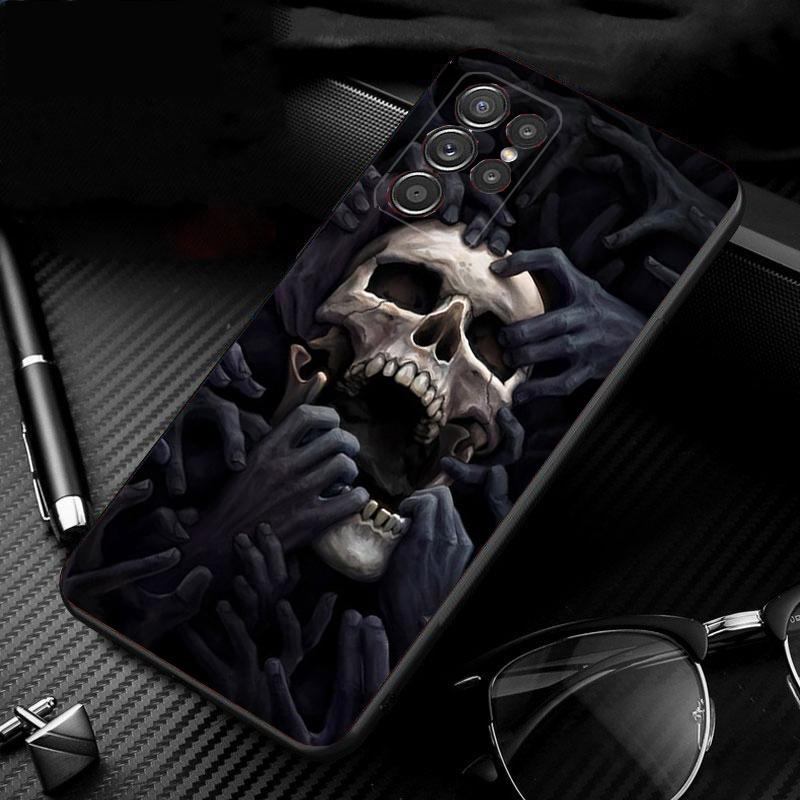 Custodia per Telefono Teschio Per Samsung Galaxy S26 S25 S24 S23 S22 Ultra S23 S22 S25 Plus S24 FE S26Edge