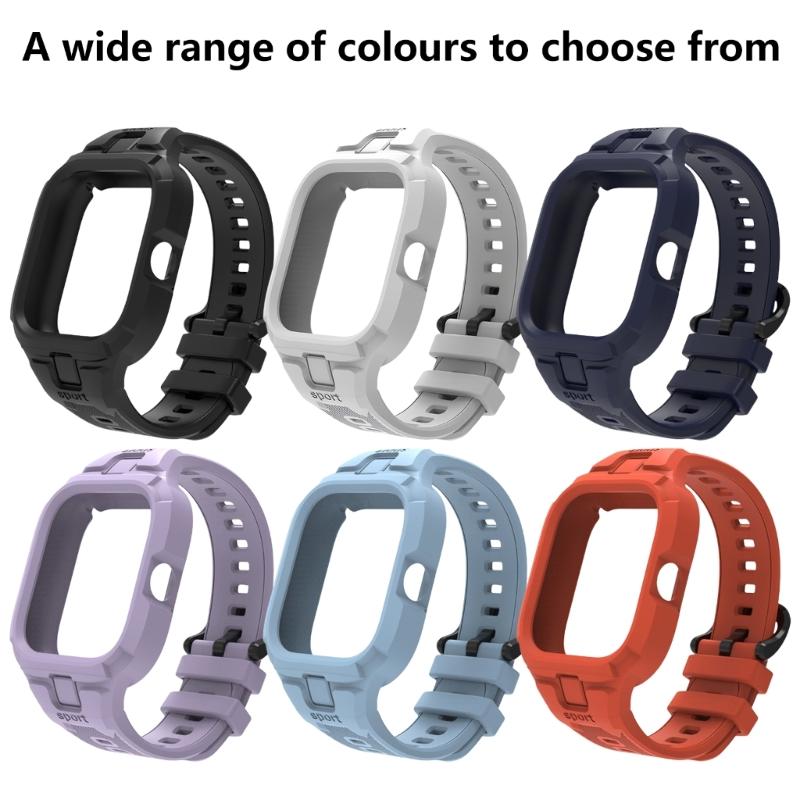 Upgrades Silicone Replacement Band Soft Adjustable Wrist Strap Comfortable Wristband Simple Installs for Watch 4