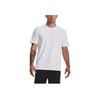 Under Armour Solid Color Training Slim Fit Crew Neck Short Sleeve T-Shirt Men Tops White 1379670-100