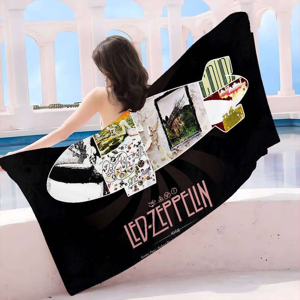 Famous Band L-ledS Z-zeppelin Big Microfiber Beach Towels Quick Dry Towel Sand Beach Towels Pool Towel for Travel Swim Pool Yoga