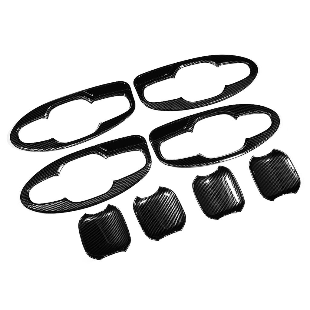 8pcs Car Door Handle Bowl Insert Plate Trim Fit for Subaru Forester SK 2019