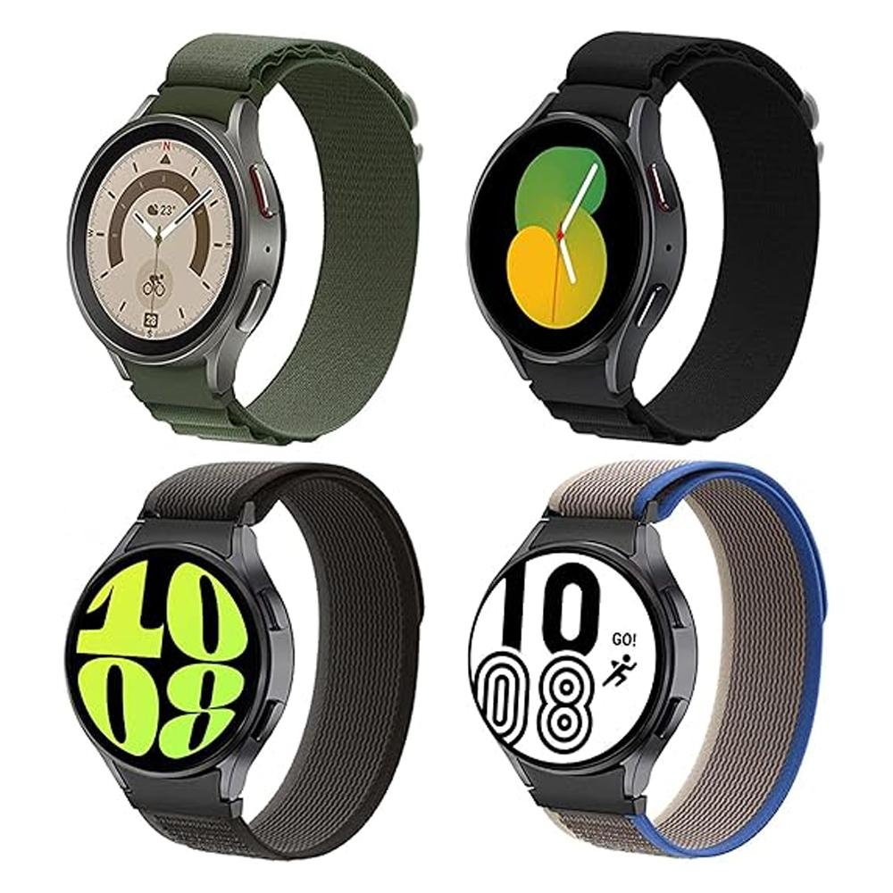Armband für Samsung Galaxy Watch 7 6 5 4 FE 44mm 40mm 5 Pro Lückenlos Robustes Nylon Handgelenk correa Armband Galaxy Watch 6 Classic Strap