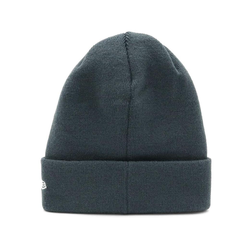 New Era Basic Knit Cuff Cap In Charcoal and Snow White.