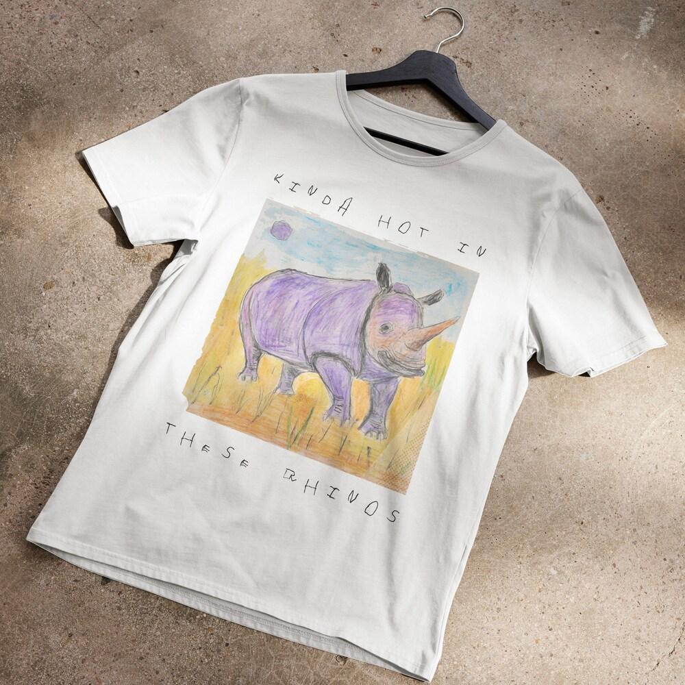 

230GSM 100% Cotton T-Shirt Kinda In These Rhinos T-Shirt XS белый