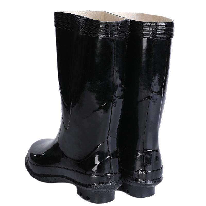 Pánské vysoké gumové holínky do deště, nové střední gumové holínky do deště, velké, protiskluzové, dlouhé gumové boty do vody