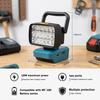 1Pcs Spotlights Camping Lamp 18V Lithium Battery Case Bl1830 Led Working Lights Flashlight Torch For Bl1860 Li-Ion Cell Pack
