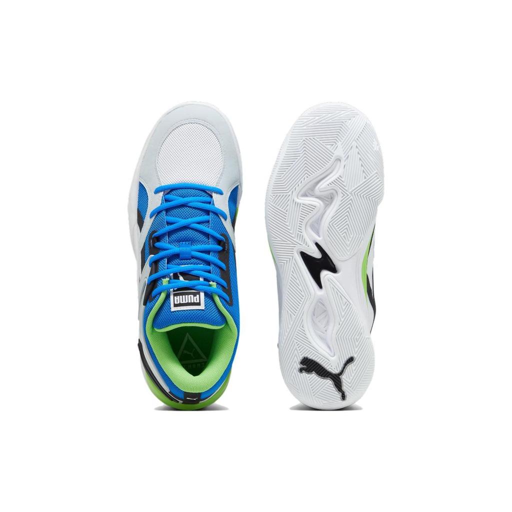 Puma TRC Blaze Court White Black Ultra Blue Men Sneakers Platinum-Grey 376582-31