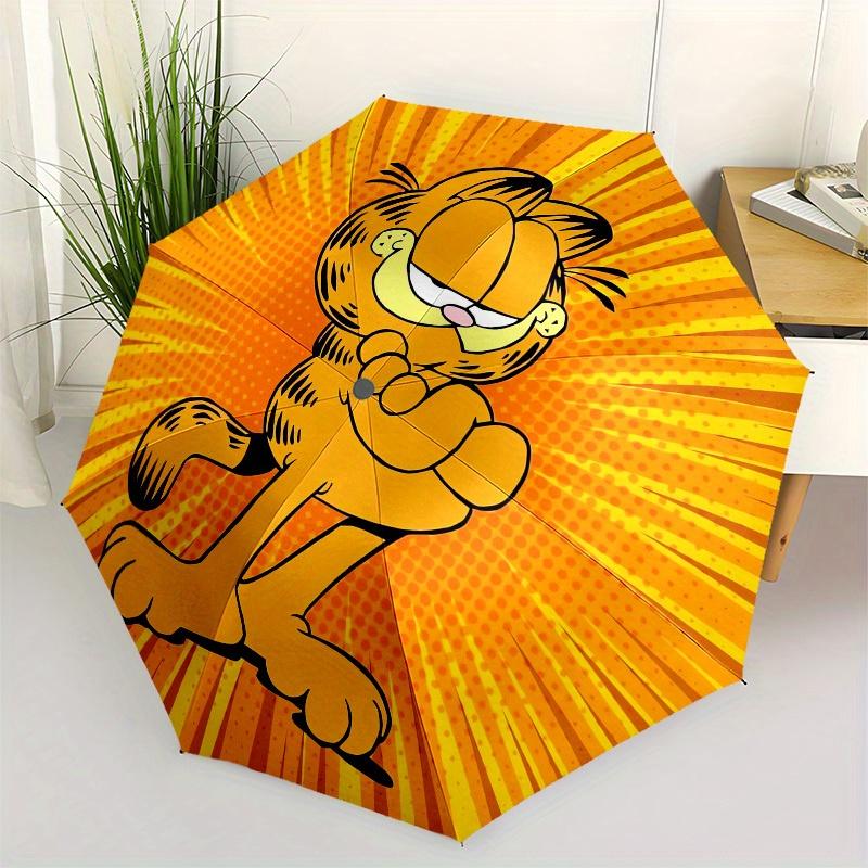 

1pc Garfield Comic Circle Umbrella with Plastic Handle,Suitable for All Seasons Home Travel Outdoor UmbrellaM896