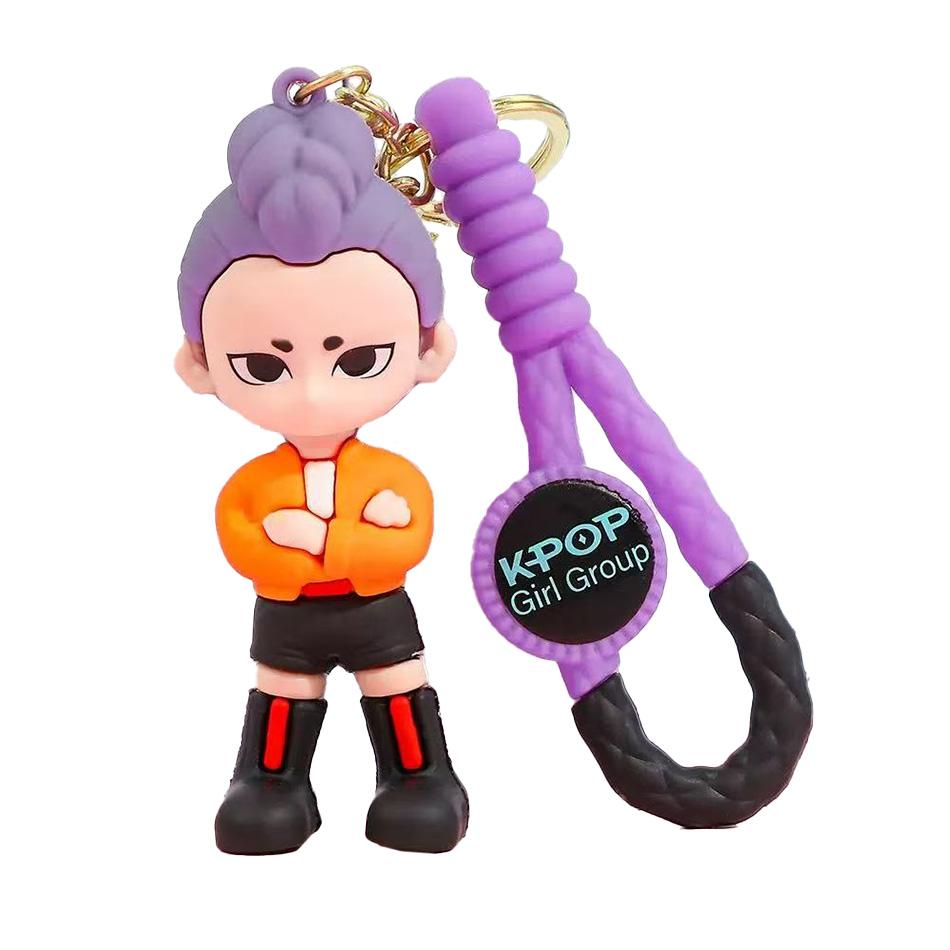 Anime Figure stage Kpop Demon Hunters Dolls Movie Keychain bag pendant PVC Cartoon  Collection Figures Model Toy For Kid Gift