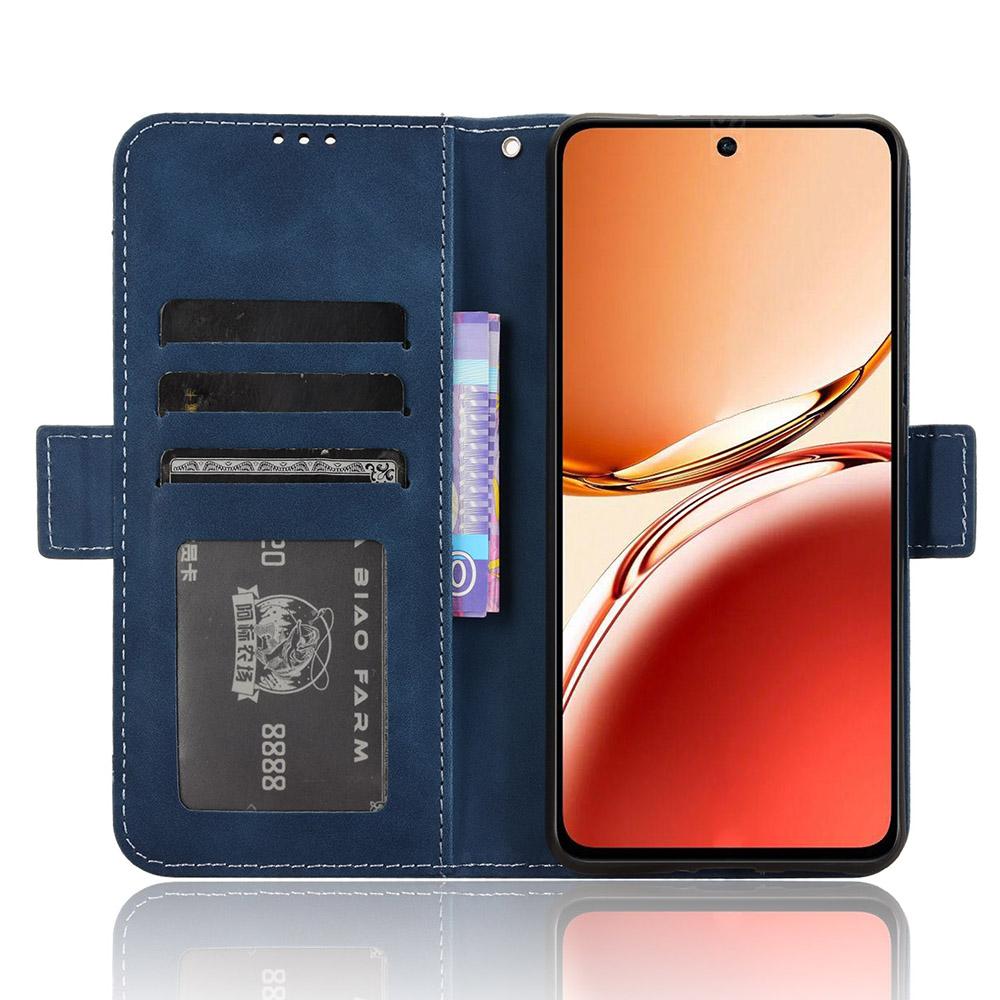 Für Oppo Reno12 F 5G/Oppo F27 5G Hülle Mehrere Kartenfächer Leder Ständer Handyhülle