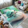1PC Cute Little Turtle Print Carpet for Living Room Bedroom Bedside Floor Mat Sofa Table Area Rugs Home Decor Luxury Gift