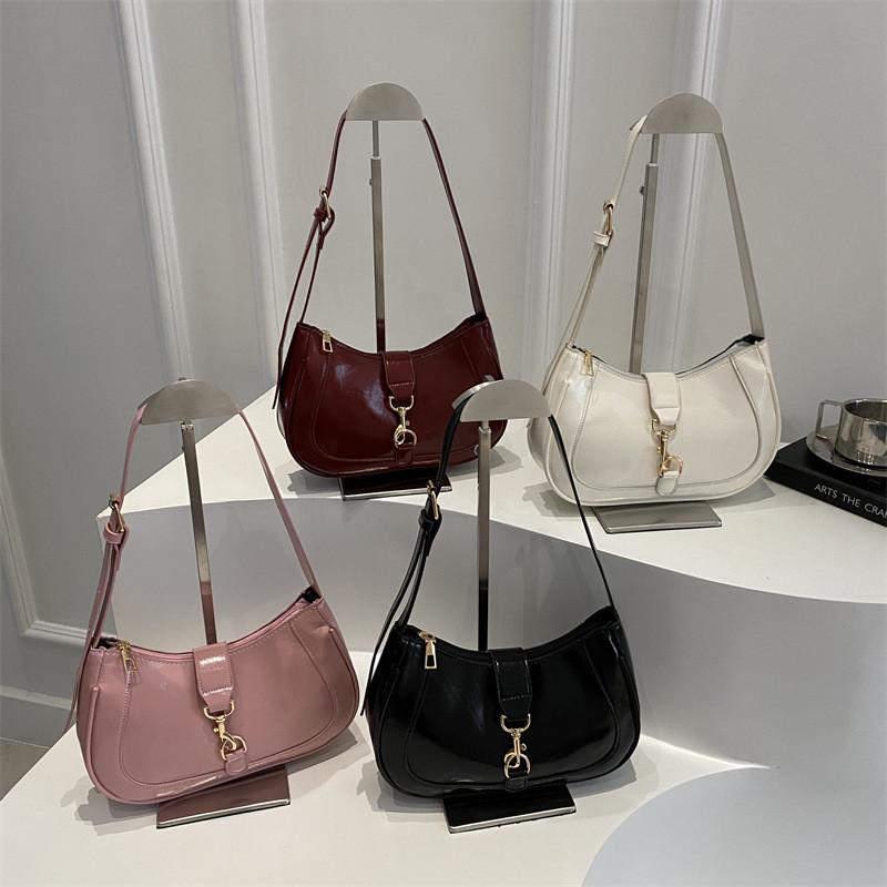 Minimalist Fashionable And Pu Leather Single Shoulder Handbag For Daily Outings