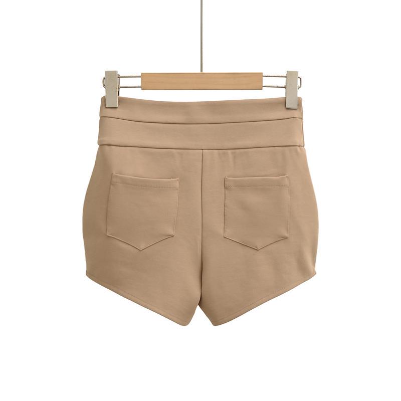High-waisted Slimming Shorts with Hip Padding for Women; Supermodel Fit Enhances Figure, Tight and Hip-hugging, Perfect for Autumn and Winter.
