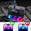 Car Chargers PD+QC3.0 Quick Charge Adapter 2 Socket Power Splitter 12 24V with LED Voltage Detection for Car Truck SUV
