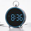 Cute Round Shape Electronic Clock Digital Bedside Alarm Clock Easy To Read for Bedroom Home Office