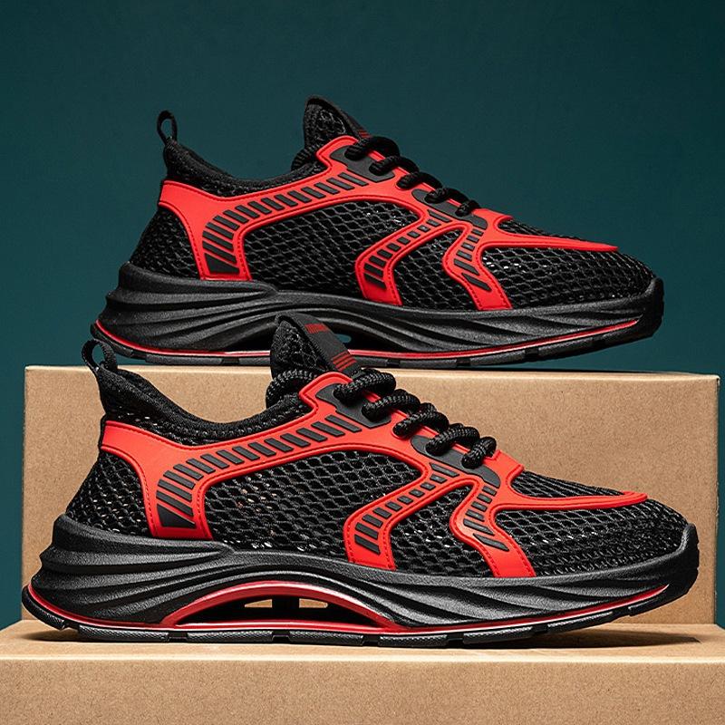 Sommer Herrenschuhe Outdoor Mesh Schuhe Herren 45 große Größe atmungsaktive trendige Schuhe Herren hohle Sport- und Freizeitschuhe