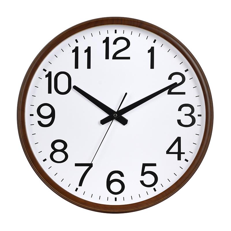 Silent Large Wall Clock with Creative Design for Living Room - Hole-Free Hanging