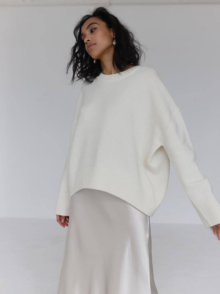 009 Women's Knitted Sweater: European & American Autumn/Winter, Round Neck, Loose Fit, Cross-border, New Arrival