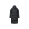 Li-Ning Campus Series Solid Color Hooded Long Sleeve Down Jacket Unisex Outerwear Black YYMT077-1