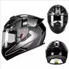 New QK111 Four-Season Full-Face Motorcycle Helmet Unisex Riding Helmet for Adults with Clear or Black Lens Available