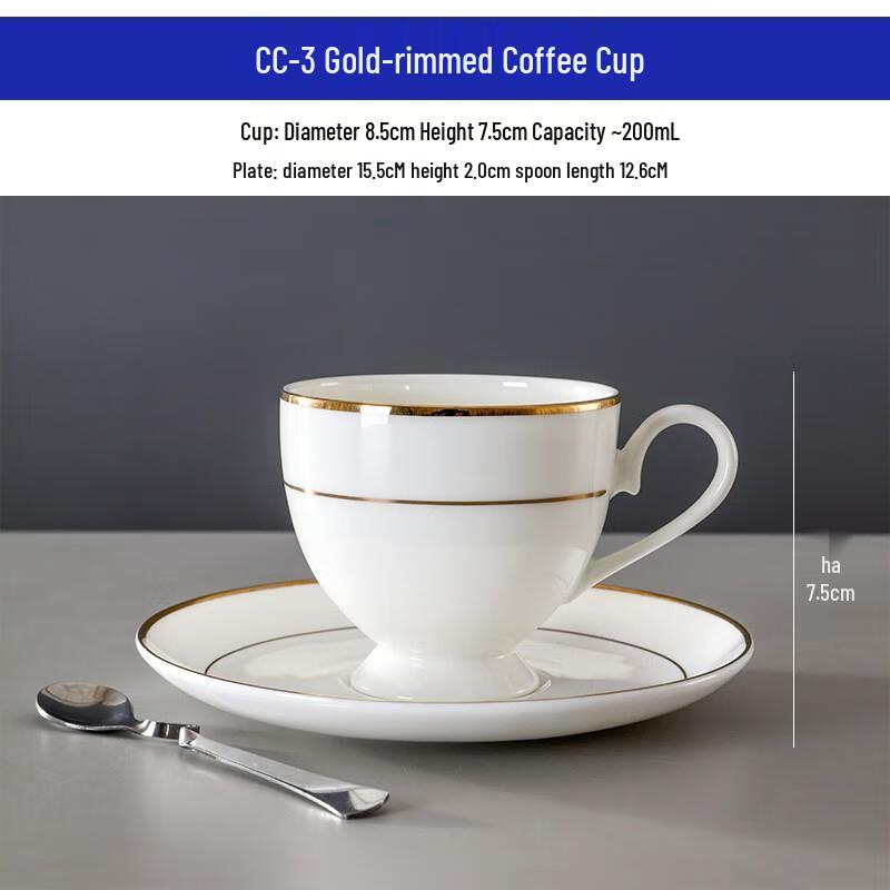 HANDUNYOU 200ml European Glass Coffee Mug with Spoon
