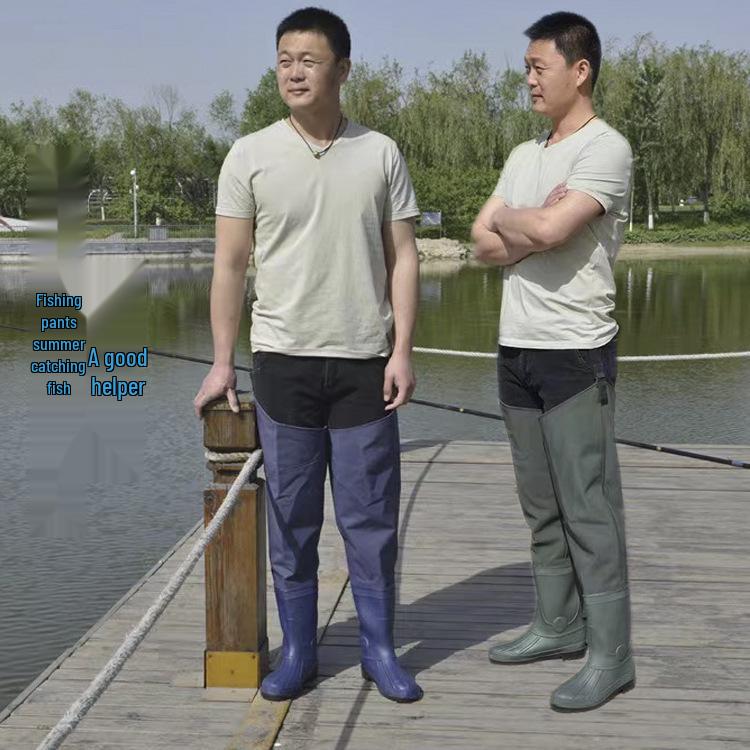 Red Poetry Thickened Fishing Waders / Pants for Catching Fish
