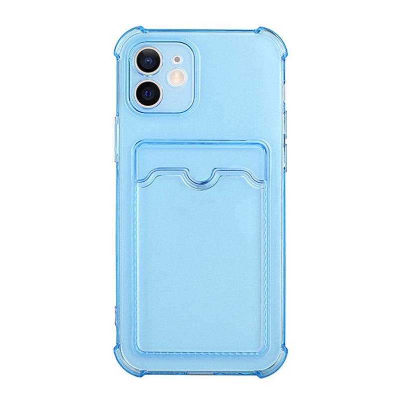 Transparent Airbag Drop-Proof iPhone 17 Case with Card Slot for iPhone 14/15 Pro Max/16