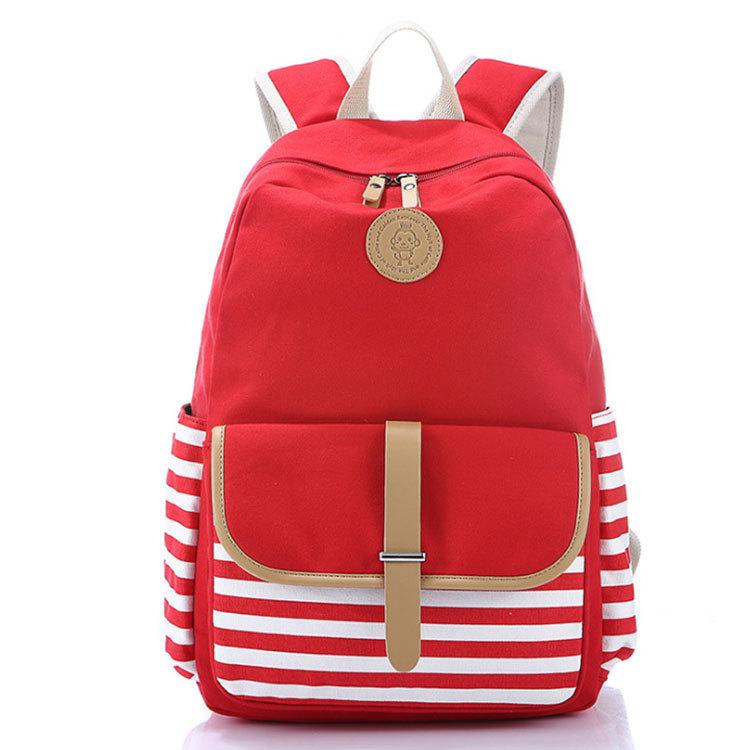 SUNBORLS New Backpack Female Casual School Bag Female Middle School Student Canvas Bag Female Mountaineering Bag Korean Style Ins
