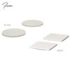 Soil Diatomaceous Earth Light Set of 2 Coasters, Circle,