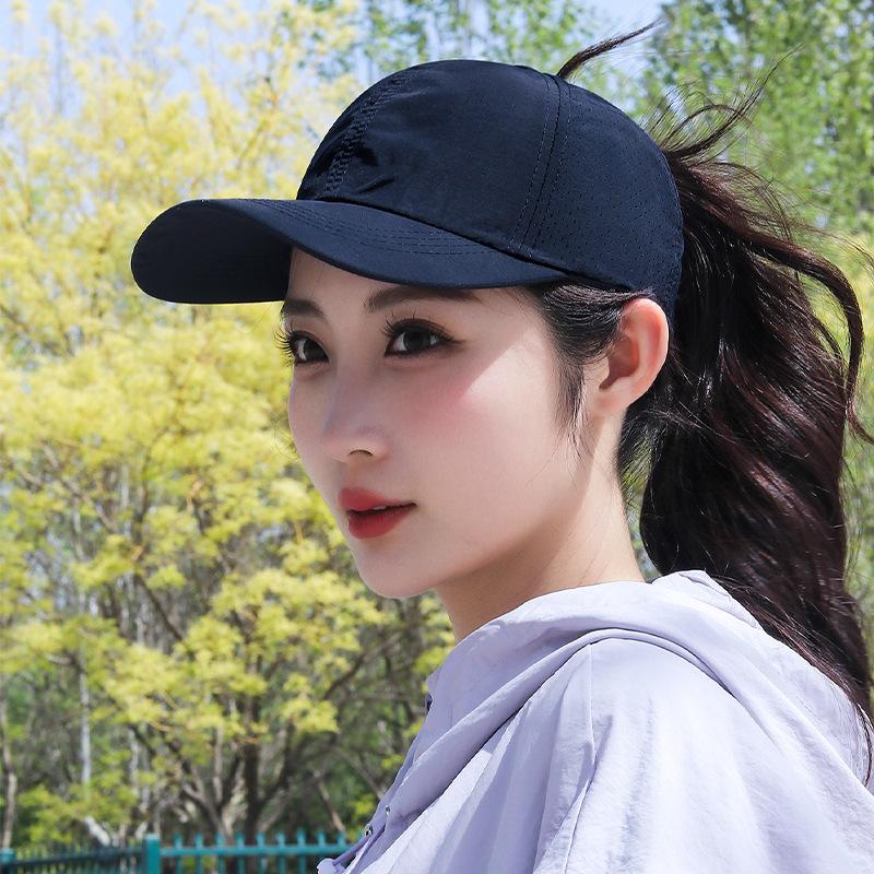 Summer Women's Light, Quick-drying, Breathable, High Ponytail Baseball Cap, Sunshade and Sun Protection Mid-air Top Cap