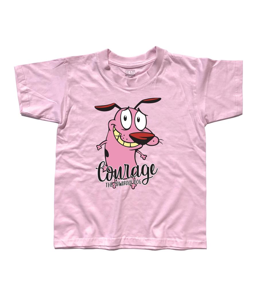 T-Shirt Kind Löwe Feiger Hund Courage der Cartoon T-Shirt
