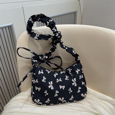 This Year's Popular Foreign Style Fashionable Floral  Summer Casual Fashion Nylon Cloth Oblique Span Shoulder Bag Women