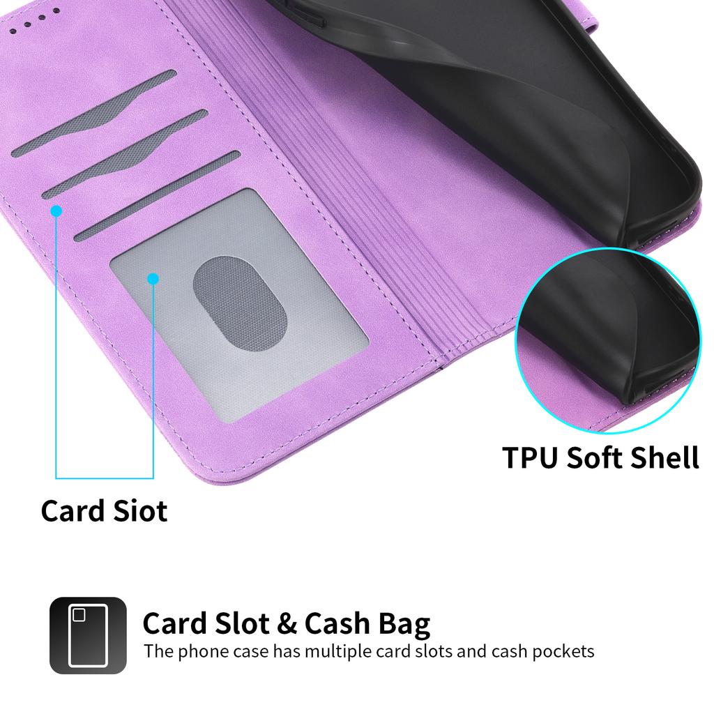 DIERFENG DF-03 For Xiaomi 14T Pro Leather Case Lines Imprint Wallet Phone Cover