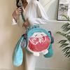 School bag wholesale women's plush Hatsune tote bag, cute double shoulder handbag, birthday gift, hand warmer, versatile