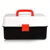 3-Layer Waterproof Fishing Tackle Box with Lock Closure,Multiple Compartments for Lures and Gear, Ideal for Camping and Fishing, Fishing Gear