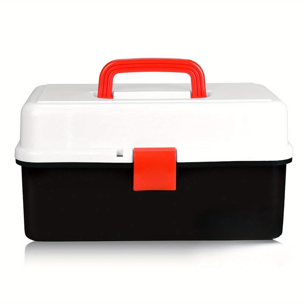 3-Layer Waterproof Fishing Tackle Box with Lock Closure,Multiple Compartments for Lures and Gear, Ideal for Camping and Fishing, Fishing Gear