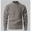 Men S Casual Half Turtleneck Fleece Thick Knit Sweater