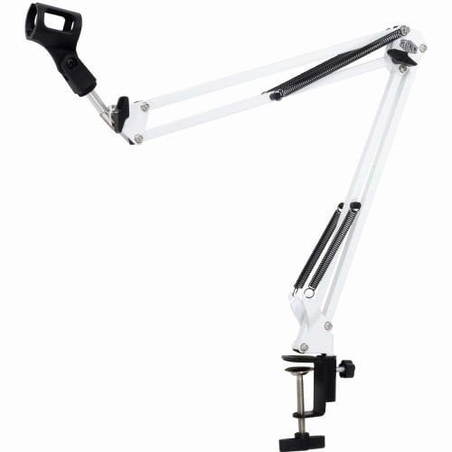 [Reliable Japanese Manufacturer] PLATINUM MPC1 WH Desk-Mounted Flexible Microphone Stand