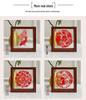 Xianci Double-Sided Transparent Frame: A4 Paper-Cut Calligraphy Fu Character Display Stand