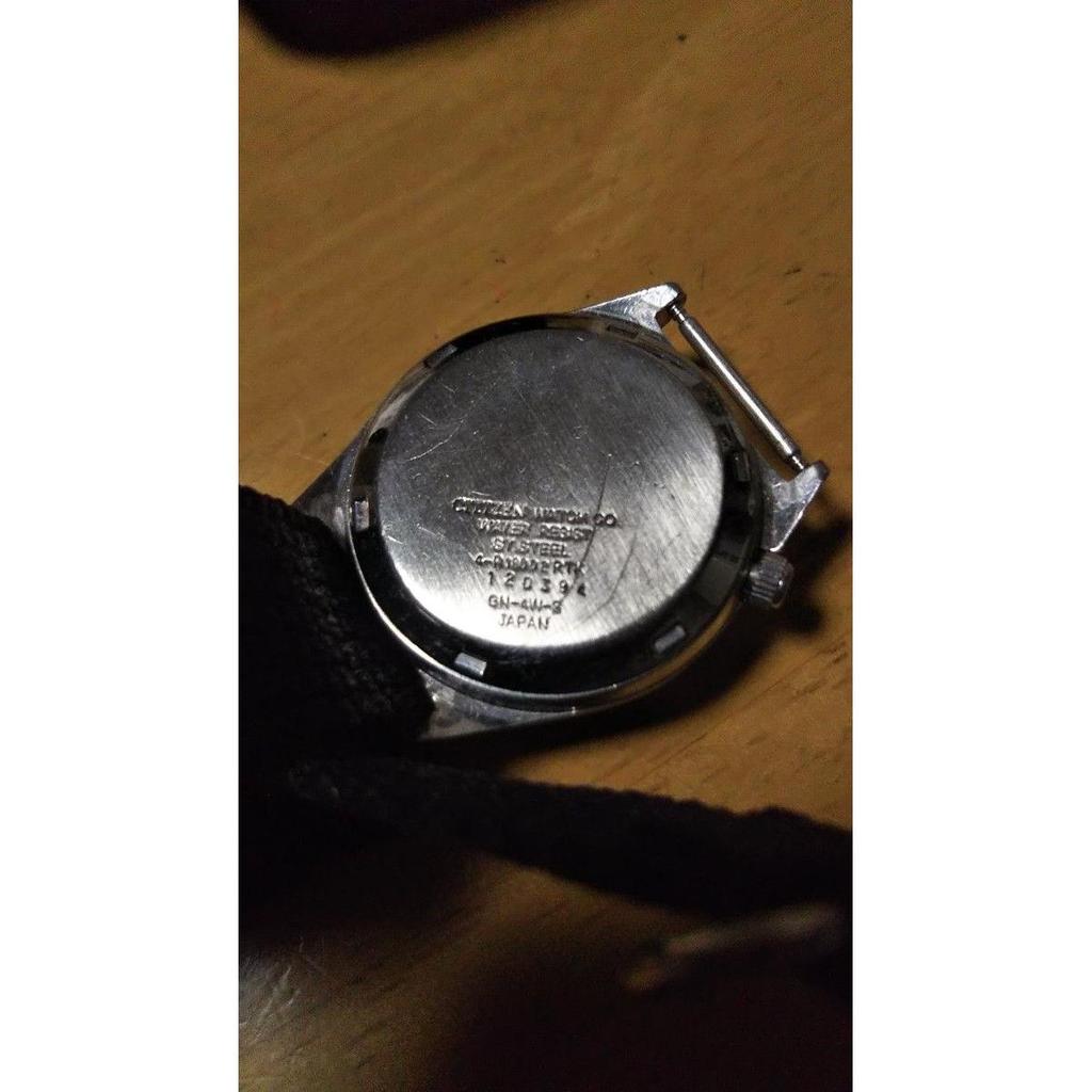 Used CITIZEN Automatic Watch Black Dial Nylon Strap