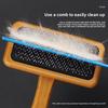 Pet Dog and Cat Hairbrush with Needle for Teddy Hair Removal, Small Dog Hairbrush for Grooming and Hair Cleaning.