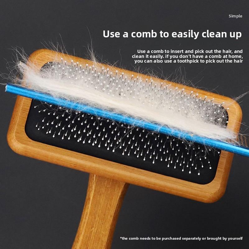 Pet Dog and Cat Hairbrush with Needle for Teddy Hair Removal, Small Dog Hairbrush for Grooming and Hair Cleaning.